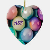 Glasmarben in Hübschen Pastellfarben, Ihr Text Keramik Ornament (Rechts)