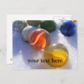 Glasmarben Postkarte (Vorne/Hinten)