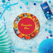 Glasmarmor bunt pappteller (Party)