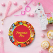 Glasmarmor bunt pappteller (Party)