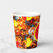 Glasmarmor bunt Vintag nostalgisch Pappbecher (Rechts)