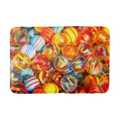 Glasmarmor farbenfrohe rote gelbe alte Schule Badematte (Vorderseite)