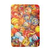 Glasmarmor farbenfrohe rote gelbe alte Schule Badematte (Vorderseite Vertikal)