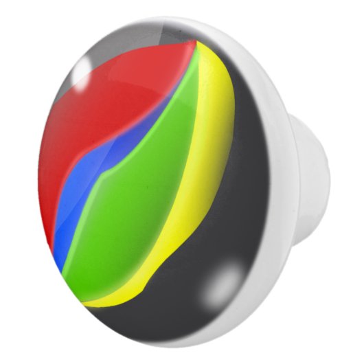 Glasmarmor Keramikknauf (Rechts)