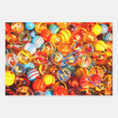 Glasmarmor Vintage alte Schule farbig Geschenkpapier Set (Vorderseite 2)