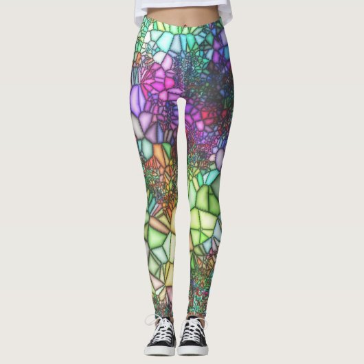 Glasmosaik Leggings (Vorderseite)