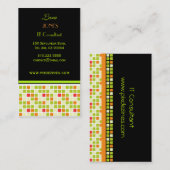 Glasmosaike der Visitenkarte (Vorne/Hinten)