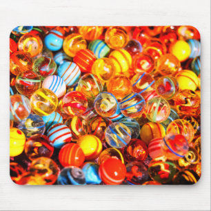 Glasmurmeln vintage alte Schule bunt Mousepad