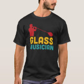 Glasmusiker - Glasverarbeitung - lustiges Glasgebl T-Shirt (Vorderseite)