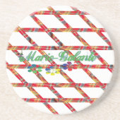 Glasoberglas aus Sandstein Getränkeuntersetzer (Vorne)