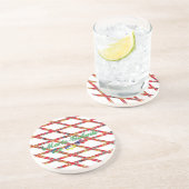 Glasoberglas aus Sandstein Getränkeuntersetzer (Seite)