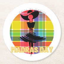 Glasoberteil aus Madras-Day-Papier