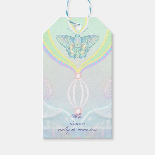 Glaspaneele, wo Träume wahr werden Geschenkanhänger (Vorderseite)