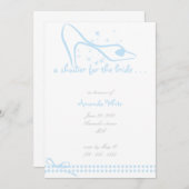 Glaspantoffel-Brautparty-Einladung Einladung (Vorne/Hinten)