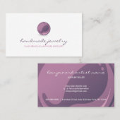 Glasperle Lampwork Schmuck Visitenkarte (Vorne/Hinten)