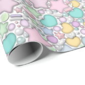 Glasperlen, Schmuck Geschenkpapier (Rolleneckpunkt)