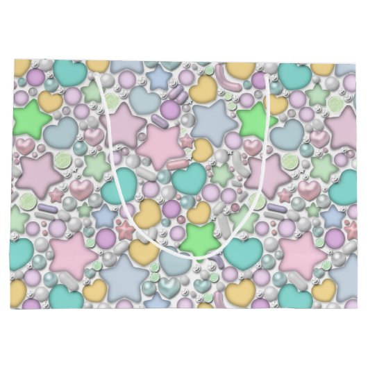 Glasperlen, Schmuck Große Geschenktüte (Rückseite)