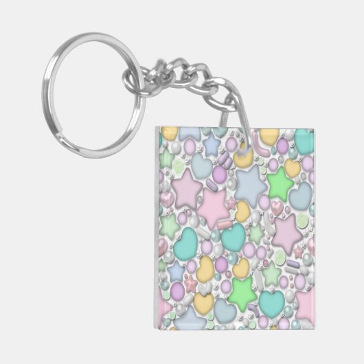 Glasperlen, Schmuck Schlüsselanhänger (Vorderseite links)