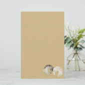 "Glaspferd" ~ helles Goldbriefpapier Briefpapier (Stehend Vorderseite)