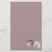 "Glaspferd" ~ Lavendel-Briefpapier Briefpapier (Vorderseite)