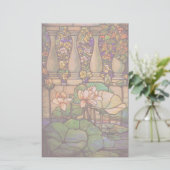 Glasplatte aus Tiffany Briefpapier (Stehend Vorderseite)