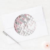 Glasplatz Runder Aufkleber (Umschlag)