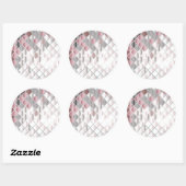 Glasplatz Runder Aufkleber (Blatt)