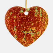 Glasposter aus Gold Keramik Ornament (Hinten)