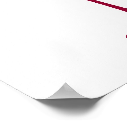 Glasposter Poster (Ecke)