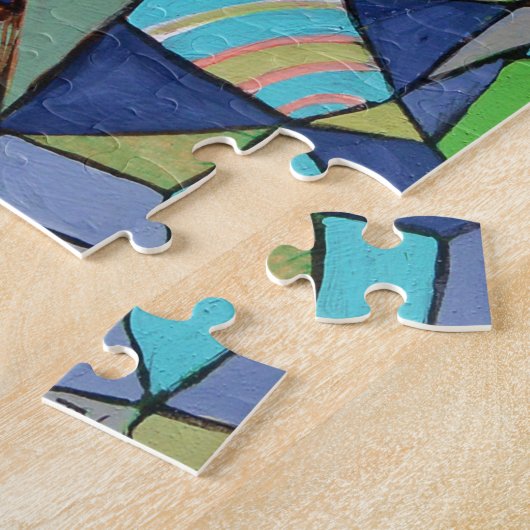 Glasquerschnitt-Design mehrfarbiges Puzzle (Seite)