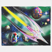 Glasrakete Fleecedecke (Vorderseite (Horizontal))