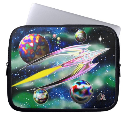 Glasrakete Laptopschutzhülle (Vorderseite)