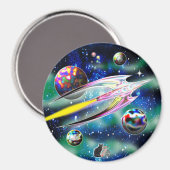 Glasrakete Magnet (Vorderseite/Rückseite)