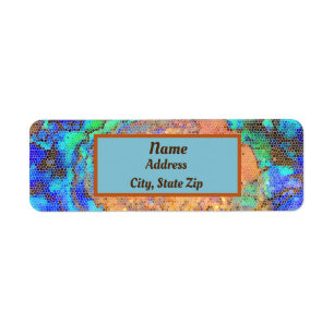 Glass Abalone-Muschel Abstrakt Mosaik