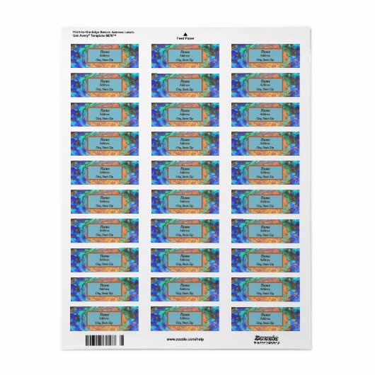 Glass Abalone-Muschel Abstrakt Mosaik (Vorne)