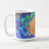 Glass Abalone-Muschel Abstrakt Mosaik Kaffeetasse (Links)