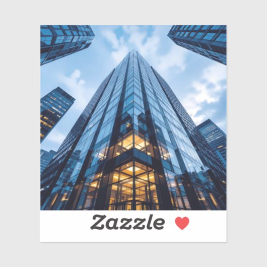 Glass Ascension - Square Vinyl Aufkleber (Blatt)