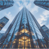 Glass Ascension - Square Vinyl Aufkleber (Vorderseite)