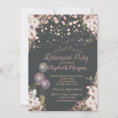 Glass Balloons Heelse Boho Blume Rente Einladung (Vorderseite)