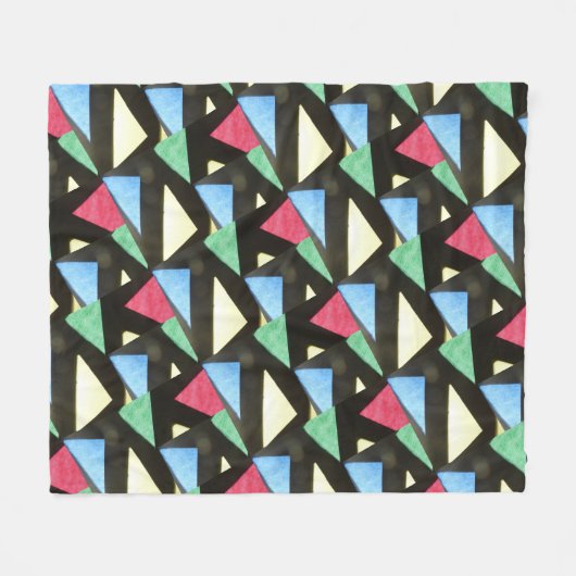 Glass Big Pattern Weihnachtsblanket Fleecedecke (Vorderseite (Horizontal))