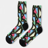Glass Big Patterns Weihnachtssocken aus Crew Socken (Linkes Detail)