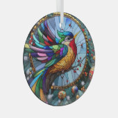 Glass Bird Ornament Aus Glas (Vorderseite Rechts)