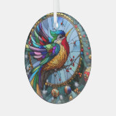 Glass Bird Ornament Aus Glas (Vorderseite links)