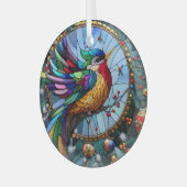 Glass Bird Ornament Aus Glas (Vorderseite links)