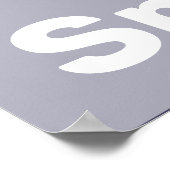 Glass Black, White, Blue Kitchen Wall Art - Poster (Ecke)