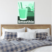 Glass Black-White-Green Kitchen Wall Art - Leinwan Leinwanddruck (Insitu (Schlafzimmer))