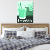 Glass Black-White-Green Kitchen Wall Art - Leinwan Leinwanddruck (Insitu (Schlafzimmer))