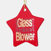 Glass Blower Extraordinaire Keramik Ornament (Links)