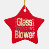 Glass Blower Extraordinaire Keramik Ornament (Hinten)