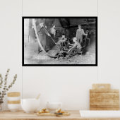 Glass Blower in Grafton, WV 1908 Poster (Küche)